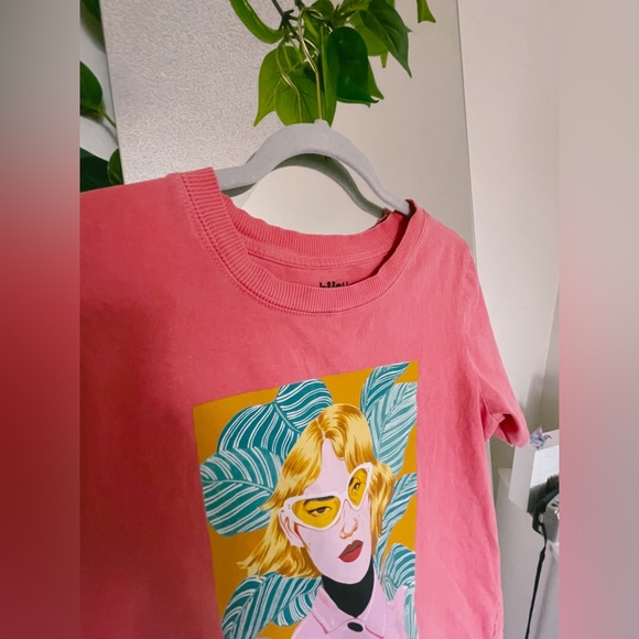 Pink Popart Oversized Graphic Tee - Picture 4 of 10